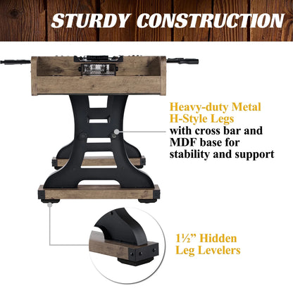 58” Coventry Foosball Table, Competition Size, Soccer, Accessories Included by