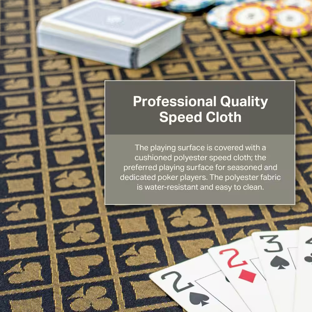 Lost Mill 8 Station Poker Table 1 Quantity in Mocha Oak 1 Pack