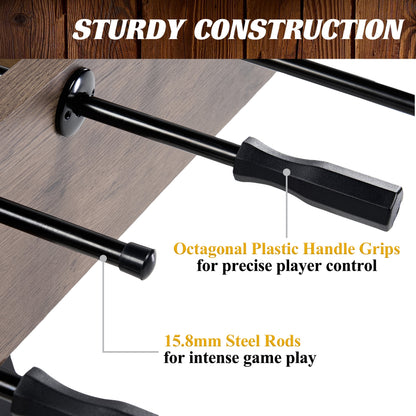 58” Coventry Foosball Table, Competition Size, Soccer, Accessories Included by