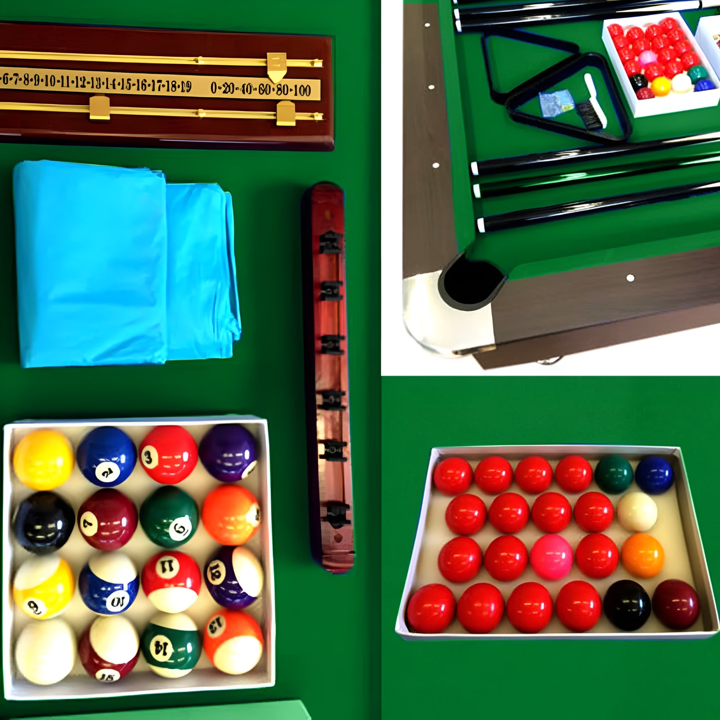 Pool Table 8 Feet Full Optional – Vintage Green